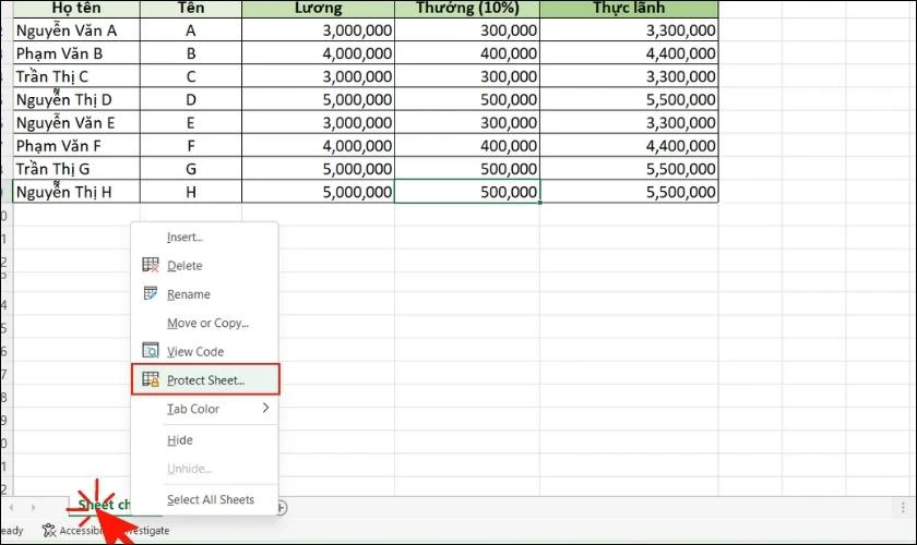 dấu c&ocirc;ng thức của sheet