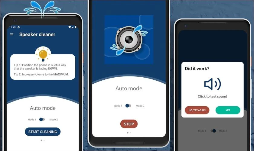 App Speaker Cleaner - app làm sạch loa android