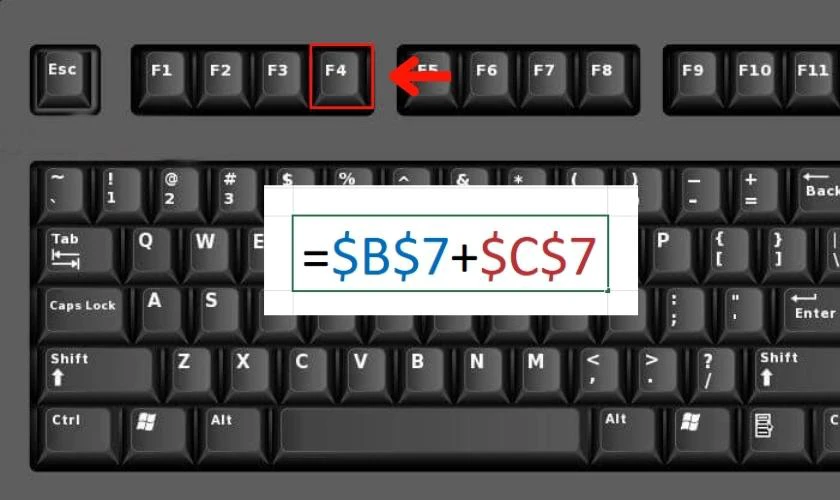 cách copy paste công thức, hàm, lệnh trong excel 