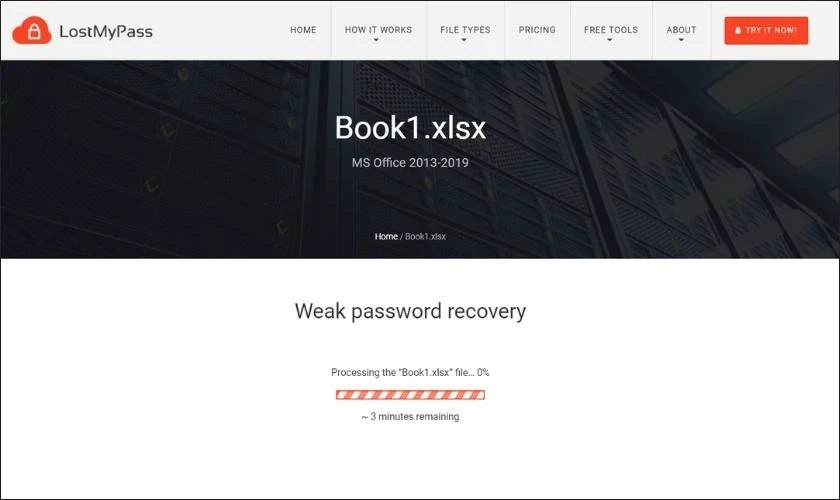 cách mở file excel bị khóa pass online