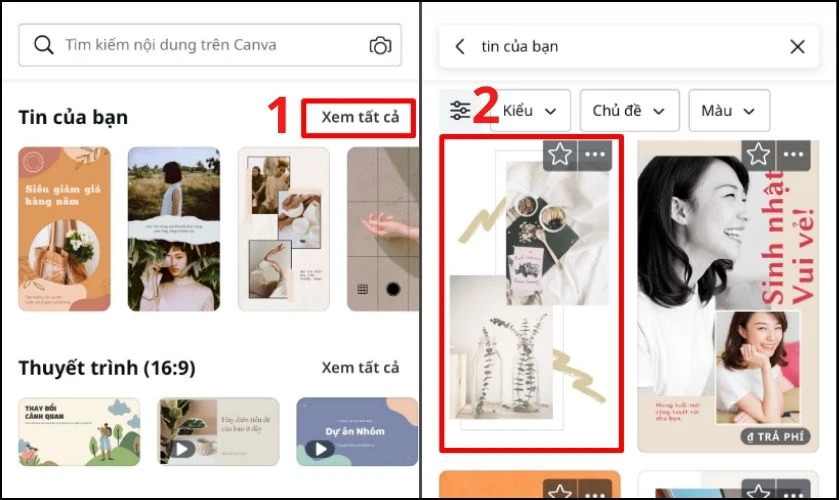 hướng dẫn sử dụng canva tr&ecirc;n điện thoại 