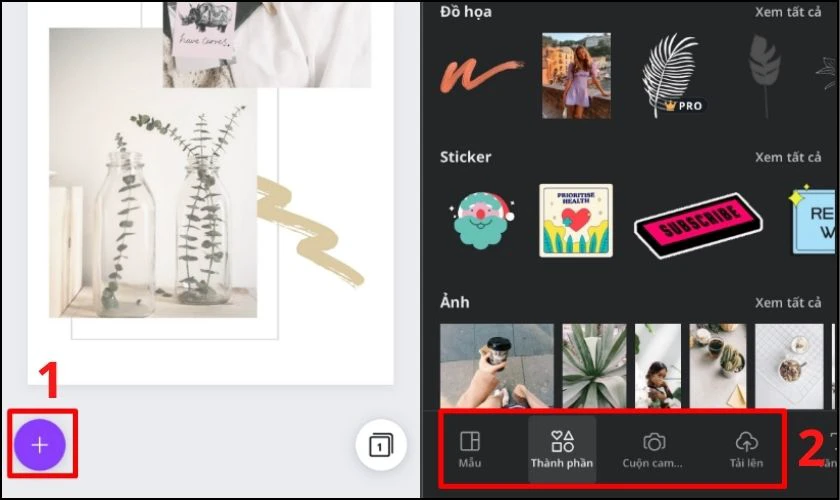 th&ecirc;m họa tiết cho thiết kế
