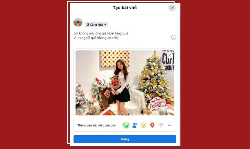caption noel thả th&iacute;nh, đăng ảnh gi&aacute;ng sinh cực d&iacute;nh