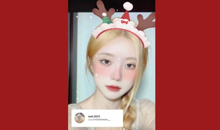 filter noel.2021, chỉnh ảnh Giáng sinh trên instagram