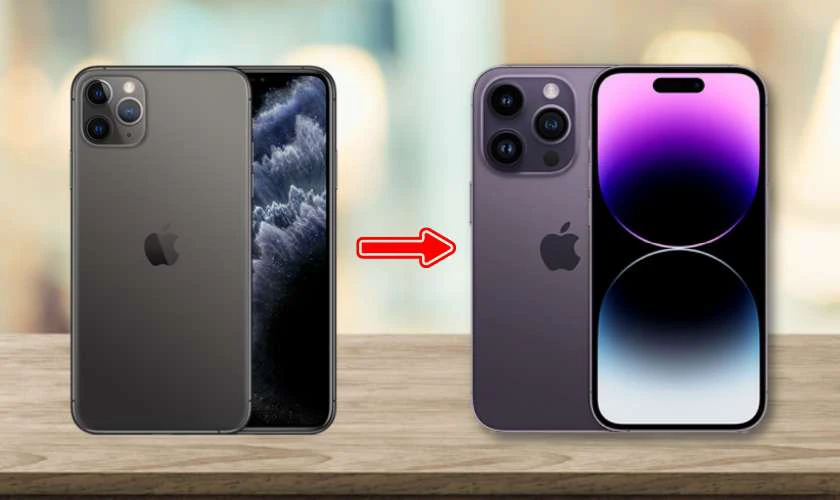 độ vỏ iphone 11 pro max l&ecirc;n iphone 14 pro max