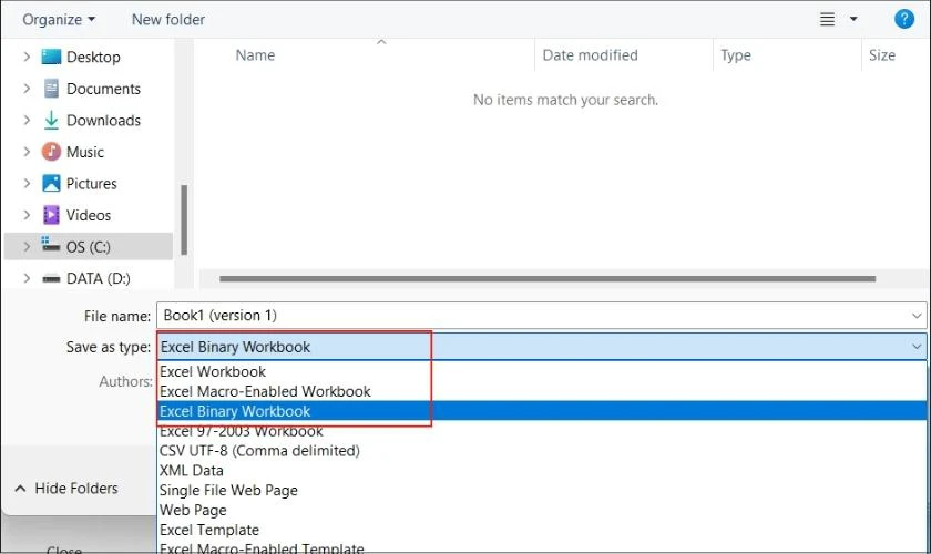 cách lưu dưới dạng .xlsx nếu excel bị chậm