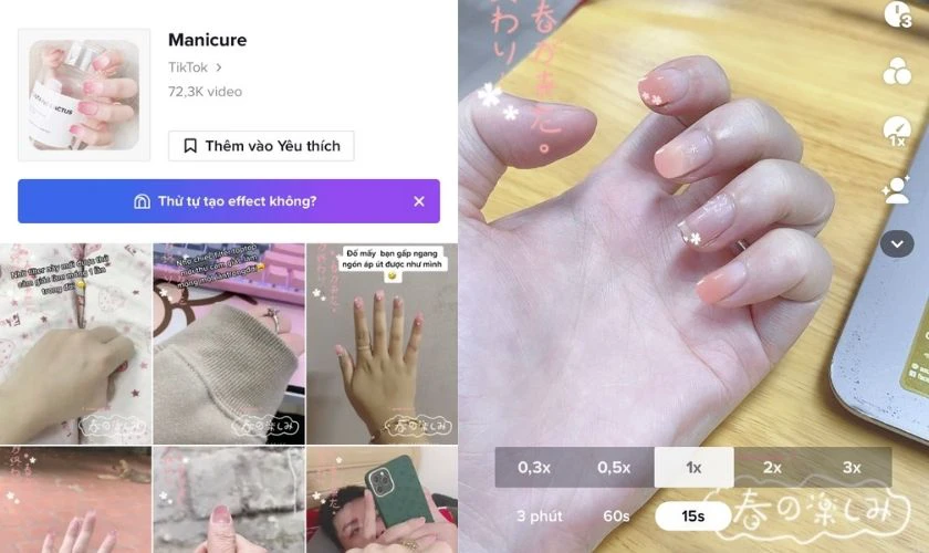 Filter hot tr&ecirc;n TikTok