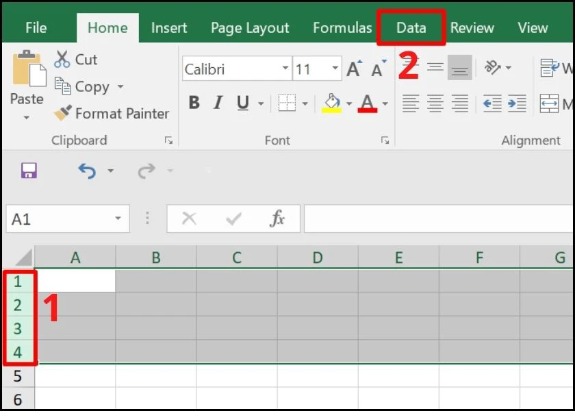 nhóm các hàng bằng tính năng group trong excel