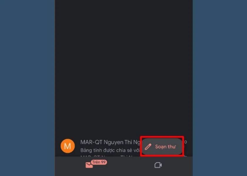c&aacute;ch hẹn lịch gửi email tr&ecirc;n điện thoại - bước 1