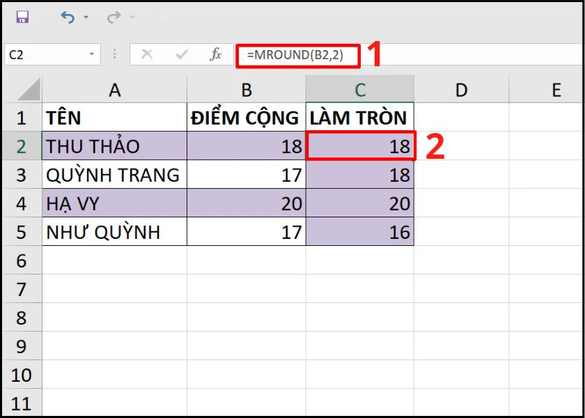 c&aacute;ch d&ugrave;ng h&agrave;m mround