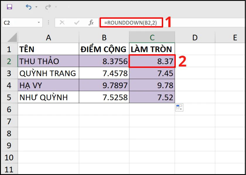 c&aacute;ch d&ugrave;ng h&agrave;m round down