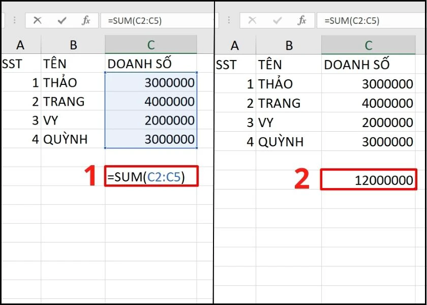 cách sửa lỗi #name trong excel do dư, sai công thức