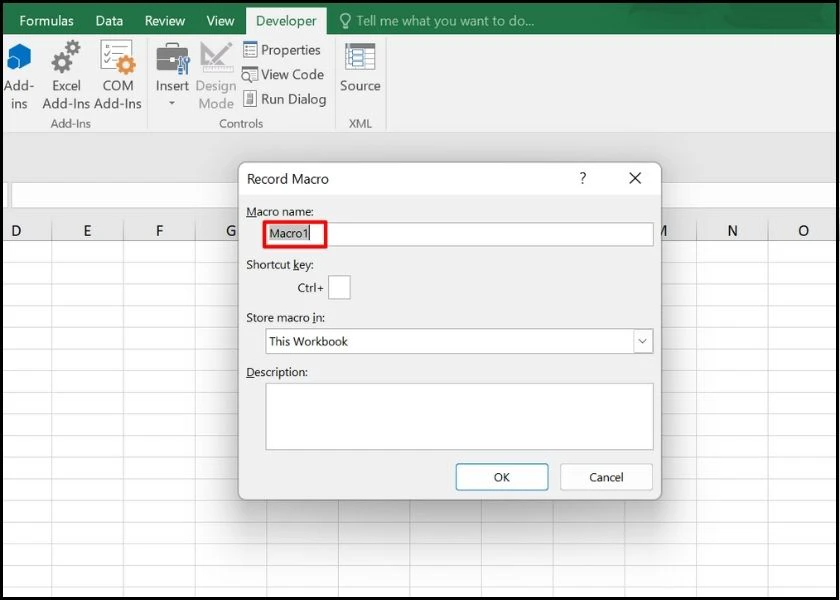 v&agrave;o macro name - c&aacute;ch sử dụng macro trong excel