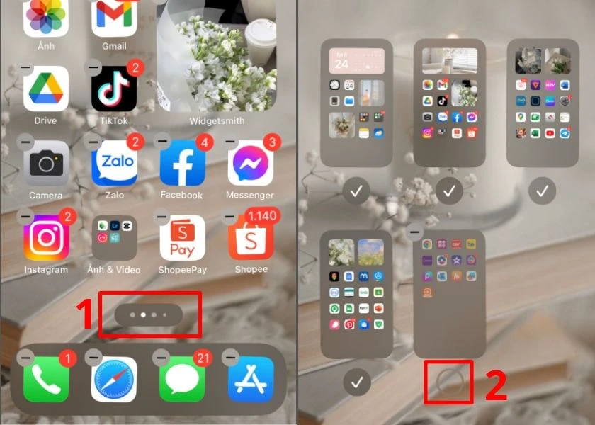 c&aacute;ch sắp xếp m&agrave;n h&igrave;nh iPhone gọn g&agrave;ng