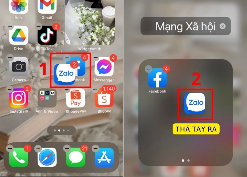 c&aacute;ch sắp xếp m&agrave;n h&igrave;nh iPhone đẹp 