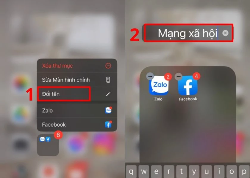 đổi t&ecirc;n thư mục ứng dụng