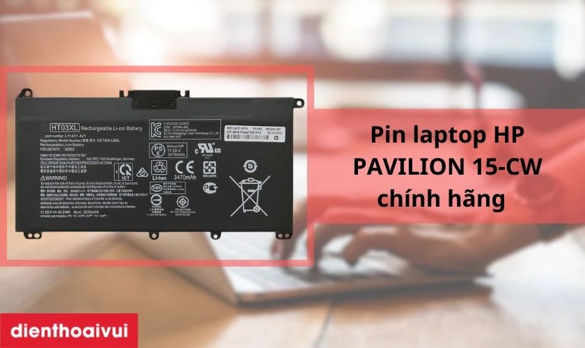 gi&aacute; thay pin Laptop HP Pavilion 15-CW
