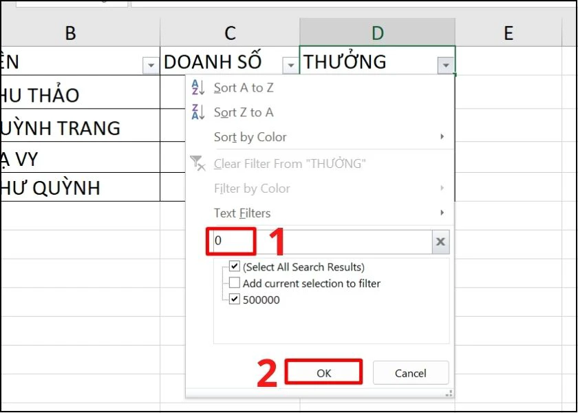 cách tính tổng subtotal