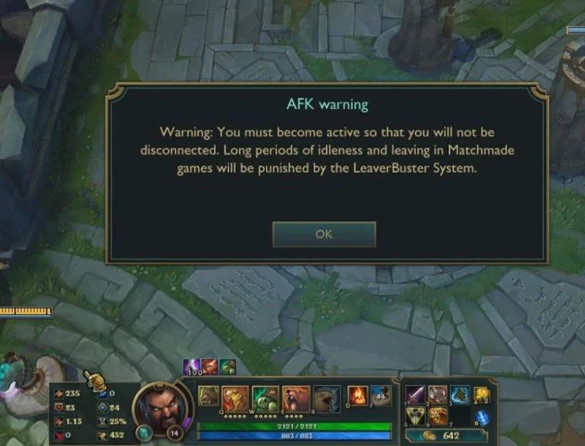 afk trong game liên quân là gì