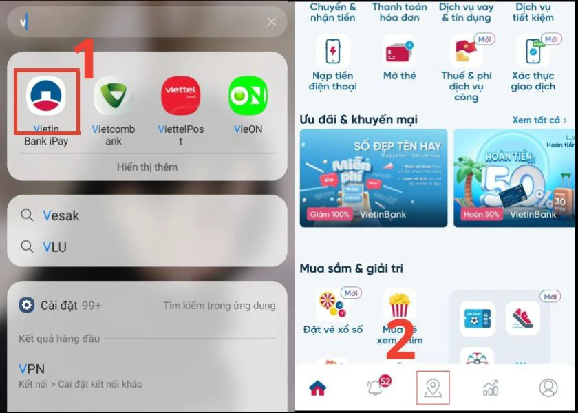 sử dụng app ng&acirc;n h&agrave;ng