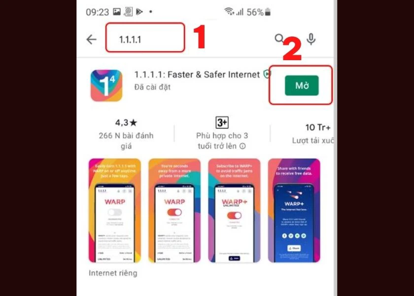 mở ứng dụng bị ẩn từ ch play