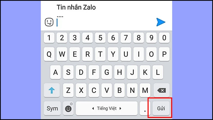 ho&agrave;n tất c&aacute;ch xuống d&ograve;ng trong zalo tr&ecirc;n điện thoại android
