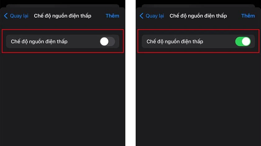 nhấn n&uacute;t gạc để bật, tắt chế độ n&agrave;y