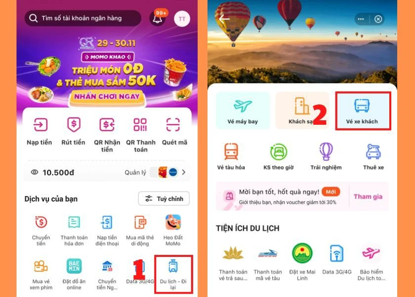 c&aacute;ch đặt mua v&eacute; xe phương trang online tr&ecirc;n momo