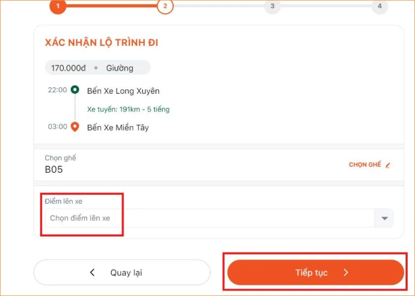 chọn địa điểm khởi h&agrave;nh