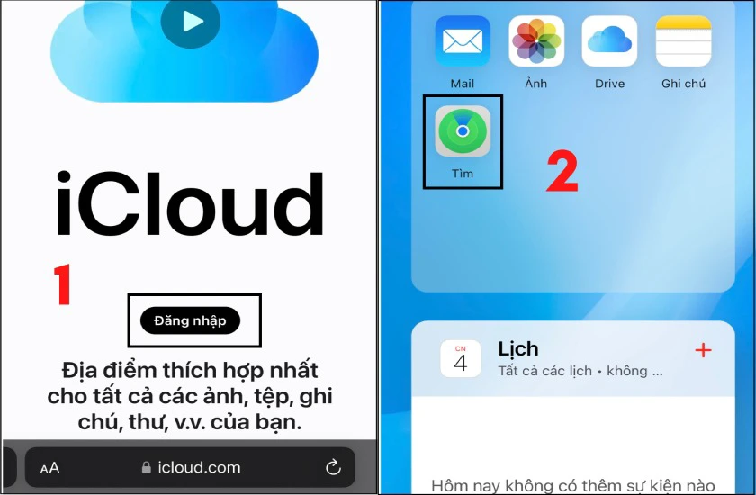 c&aacute;ch sử dụng find my iphone tr&ecirc;n icloud