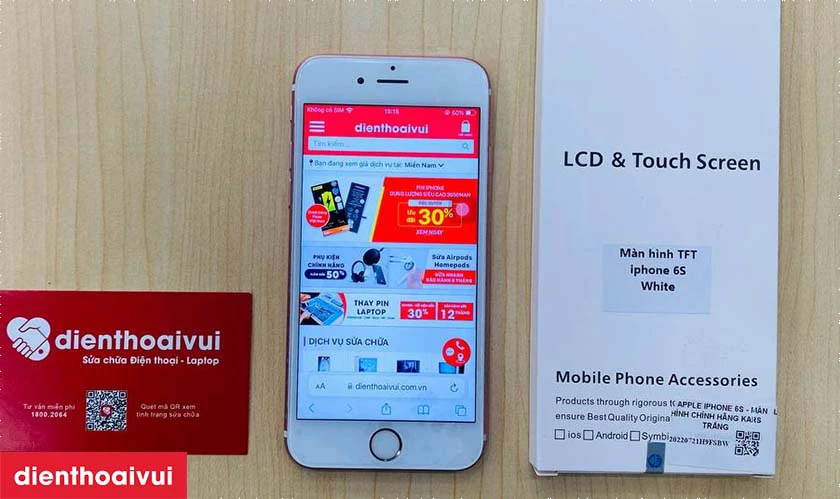 thay m&agrave;n h&igrave;nh iphone ch&iacute;nh h&atilde;ng kars tại điện thoại vui