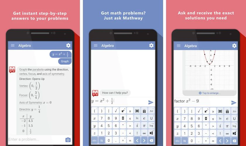 phần mềm, app giải to&aacute;n cao cấp mathway