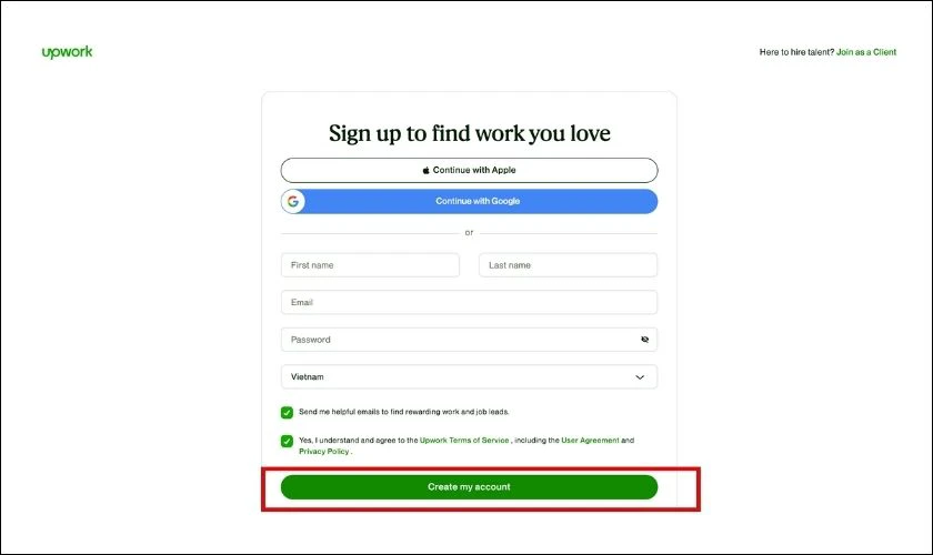 cách tạo profile upwork là gì