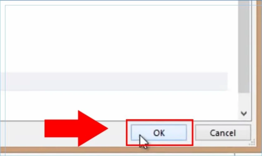 nhấn ok để tắt gạch ch&acirc;n trong word