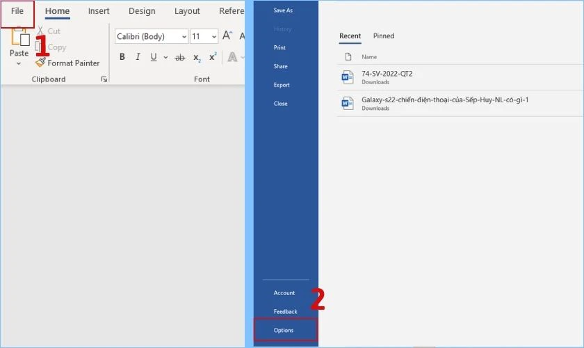 c&aacute;ch tắt gạch ch&acirc;n đỏ trong word 2021, 2019, 2016...