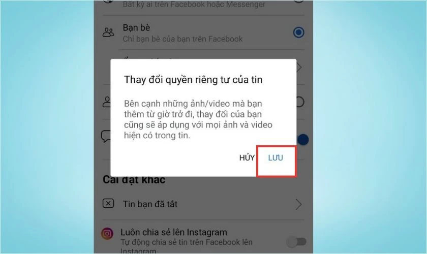 nhấn lưu để ho&agrave;n tất thay đổi