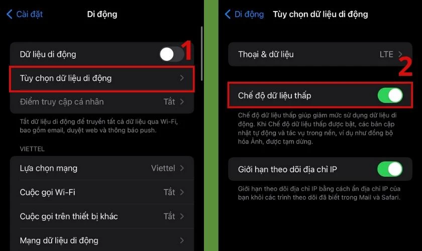 tiết kiệm dữ liệu di động