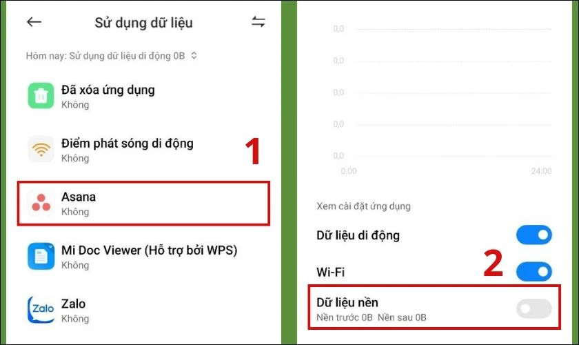 tắt dữ liệu nền trên android