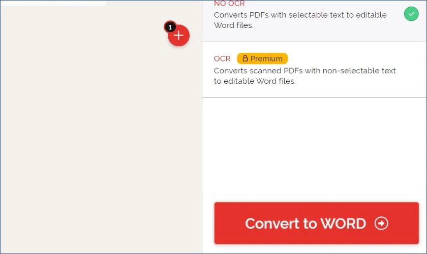 nhấn convert to word v&agrave; chờ giải n&eacute;n