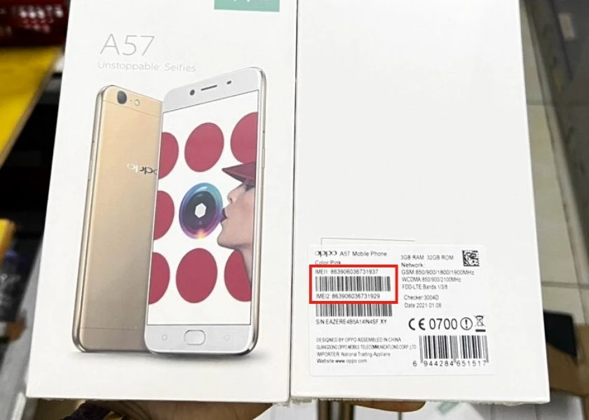 cách check bảo hành oppo trên vỏ hộp