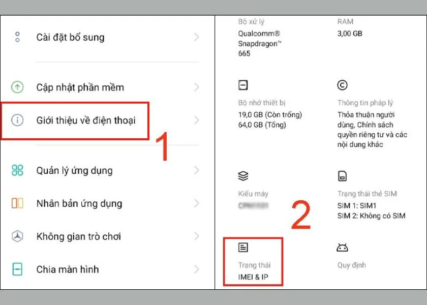 kiểm tra imei oppo