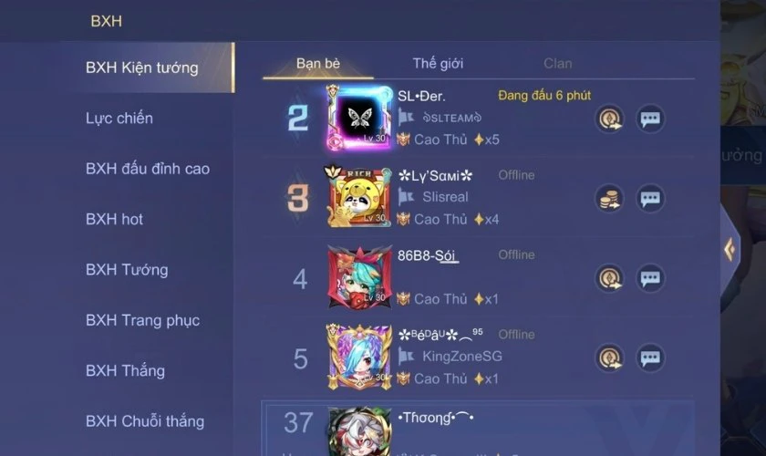 t&ecirc;n game c&oacute; k&iacute; tự đặc biệt