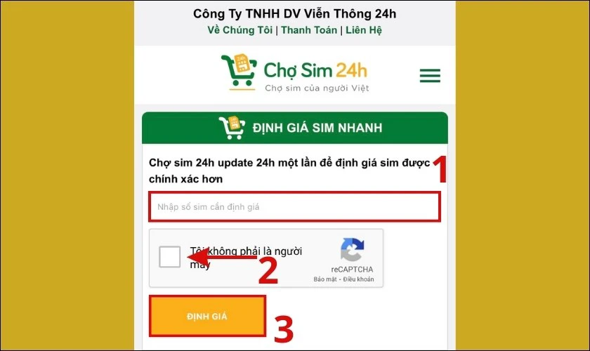 định giá số điện thoại trên chợ sim 24h