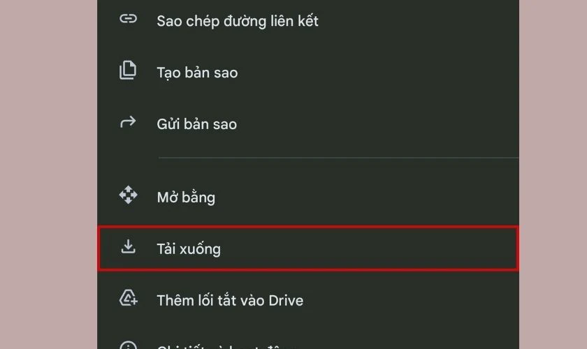 click v&agrave;o tải xuống
