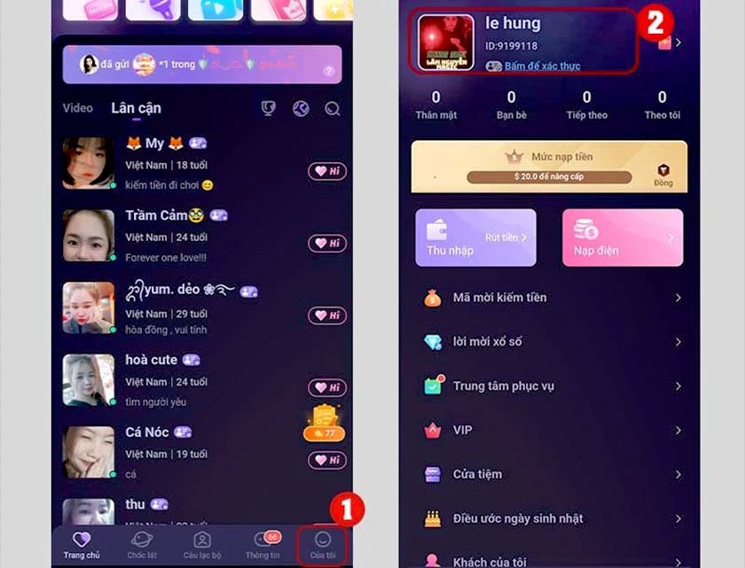 t&ugrave;y chỉnh trang c&aacute; nh&acirc;n