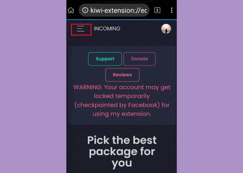 bắt đầu sử dụng multiple tools for facebook tr&ecirc;n điện thoại
