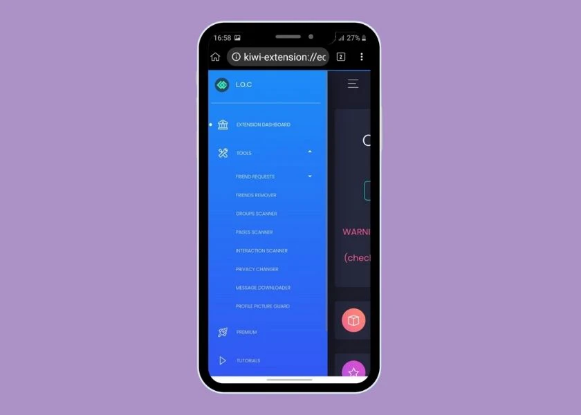 c&aacute;c t&iacute;nh năng nổi bật của multiple tools for facebook tr&ecirc;n điện thoại