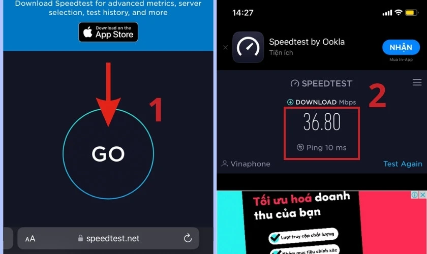 kiểm tra tốc độ internet