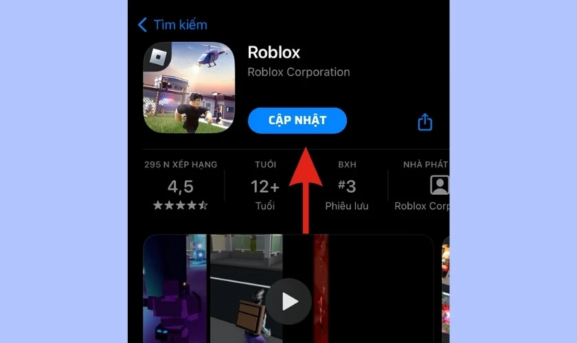 cập nhật roblox phiên bản mới