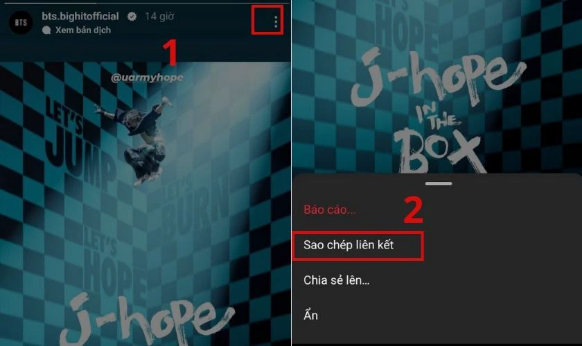 c&aacute;ch tải story instagram về điện thoại android